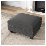 $180 Anureet Upholstered Ottoman
