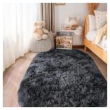 MERCER41 SOLID COLOR RUG, SOFT FLUFFY AREA RUG, TI