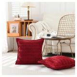 BUFARD FARMHOUSE BOHO SOFT STRIPED CORDUROY CUSHIO