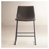 $289 Anke Vegan Leather Counter Stools (Set of 2)
