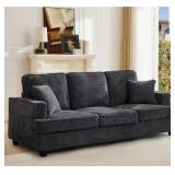 $330 MODERN 3 - SEATER CHENILLE UPHOLSTERED SOFA ,