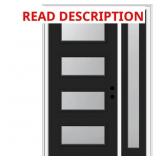 $2689 Painted 4-Lite Exterior Door with One Sideli