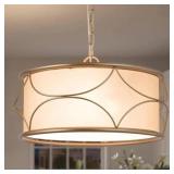 $175 3 - Light Dimmable Drum Chandelier