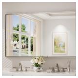 $40 Bathroom Vanity Mirror with Aluminum Frame and