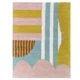 $75 Kelli Multicolor Kids Modern Abstract Area Rug