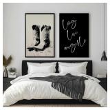 LONG LIVE COWGIRLS SET OF 2 CANVAS PRINTS