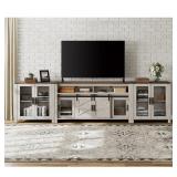 $650 TV Stand Set For 100 Inch TV With Door Storag