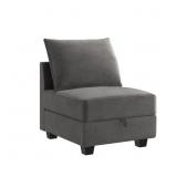 *BLACK*Upholstered Slipper Chair