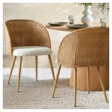 $244 Donoho 19" Seat Height Linen Upholstered Ratt