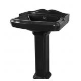 Dynasty 35.5" Tall Rectangular Vitreous China Pede