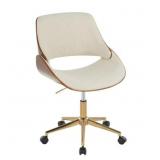 $230 LumiSource Fabrizzi Office Chair in Gold Meta
