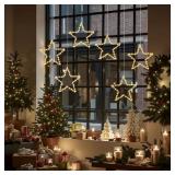 6-PACK 12-INCH HANGING STARBURST CHRISTMAS LIGHTS,