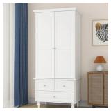 $230 Talisha Freestanding Wooden Wardrobe Armoire