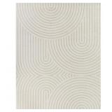 FATHIR CREAM MODERN GEOMETRIC AREA RUG