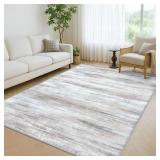 $17 Abstract Rugs Machine Washable Area Rugs Beige