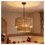 $119 Kaetlin 5 - Light 2-Tier Bohemian Drum Natura
