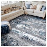 $31 Willington Abstract Gray/Blue Rug