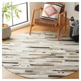 Fazeley Geometric Hand-Woven Flatweave Gray/Ivory