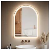 $148 Arched LED Bathroom Mirrors with Anti-Fog, wi