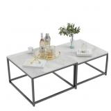 $170 Stone Top Nesting Coffee Table