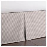 $137 TICKING STRIPE BED SKIRT