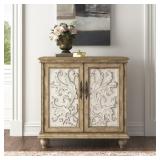BENSONHURST SOLID WOOD 2-DOOR ACCENT CABINET