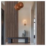 $146 SereniSlats 9.5 In. 3D Fluted Wood Slat Acous