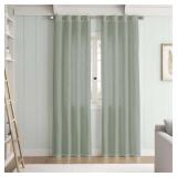 LYLA LINEN SOLID COLOR BEDROOM PRIVACY WINDOW DRAP