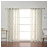 HEBRON SEMI SHEER CURTAIN PANEL PAIR