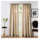 KARL LAGERFELD PARIS METALLIC TWEED CURTAIN PANEL