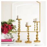 $57 Aluminum Tabletop Candlestick Set