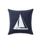 $50 2-Nautica Sailboat Horizons Embroidered Square