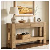 $190 63-inch*BROWN* Console Table With 2 Hidden Dr