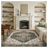 $40 Soft Oriental Vintage Washable Distressed Area