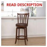 *BLACK* Savana 25.5" Swivel Bar Stool with Cushion