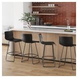 Swivel Counter Stool with Metal Frame
