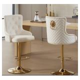 $250 Kenetra Swivel Upholstered Adjustable Height