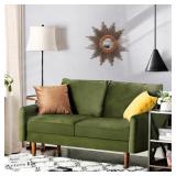 $230 Everly Quinn Hessville Sofa 57.8" Velvet Roun