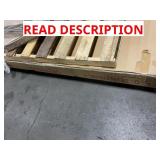 CREME COLORED KING HEADBOARD 1/2 BOX ONLY