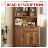 $168 Weimer 68" Kitchen Pantry Cabinet (Black)