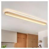 $149 WOODLUME Modern LED Flush Mount Light, 43.3"