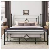 $90 Ajayceon Metal Platform Bed Frame With Vintage