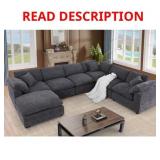 $1500 Vivianna 7- Piece Comfy Reversible Corner Se