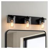 $102 3-Light Bathroom Vanity Light Fixture with Cl