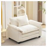 $360 53" Comfy Cloud Couch Deep Seat Sofa Chair Wi