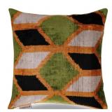 $96 Silk/Velvet Throw Square Pillow Cover & Insert