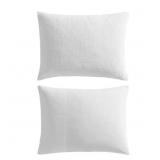 $126 Puckered Texture 3-Piece White Cotton Rich Qu