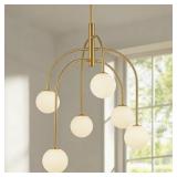 $178 4/6 - LIGHT DIMMABLE SPUTNIK MODERN LINEAR CH