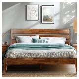 Cardae Solid Wood Platform Storage Bed