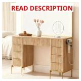 $360 *DARK WALNUT* 48" Modern Makeup Vanity Desk W